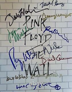 PINK FLOYD THE WALL 8x10 cast signed by DAVID GILMOUR ROGER WATERS BOB GELDOF