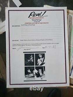 PINK FLOYD Vintage Photo Rare Signed In-Person by ALL FOUR with ROGER EPPERSON COA