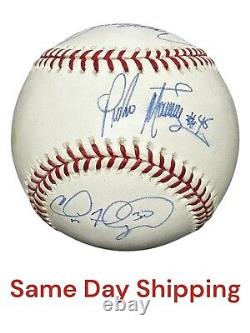 Pedro Martinez Carlos Beltran Cliff Floyd Hand Signed Autographed Baseball Jsa