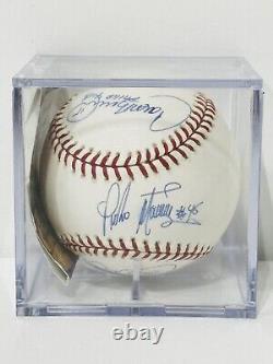 Pedro Martinez Carlos Beltran Cliff Floyd Hand Signed Autographed Baseball Jsa