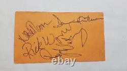 Pink Floyd Authentic Rare Stellar Autographed By All 4 1969 Floyd Authentic COA