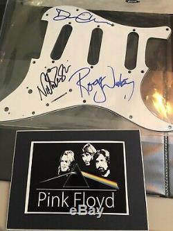 Pink Floyd Band Group Signed Electric Guitar Pick Guard Roger Nick David