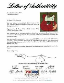 Pink Floyd Band Signed Autographed Guitar Gilmour Wright Mason Waters PSA/DNA