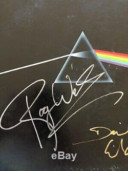 Pink Floyd Dark Side LP Originally Autographed By Roger Waters David Gilmour
