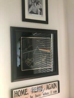 Pink Floyd Dark Side Vinyl Lp Signed By Waters, Mason, Wright & Gilmour