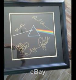 Pink Floyd Dark Side Vinyl Lp Signed By Waters, Mason, Wright & Gilmour