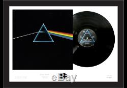 Pink Floyd Darkside of the moon. Signed by George Hardie, album artist. Framed