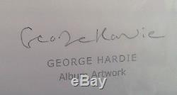Pink Floyd Darkside of the moon. Signed by George Hardie, album artist. Framed