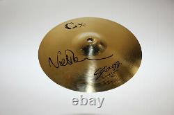 Pink Floyd Drummer Nick Mason Signed' 10 Drum Cymbal Splash Beckett Coa Bas