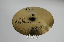 Pink Floyd Drummer Nick Mason Signed' 10 Drum Cymbal Splash Beckett Coa Bas