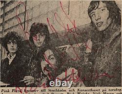 Pink Floyd Full Band Autographed Signed Framed Photo Display JSA LOA 25450