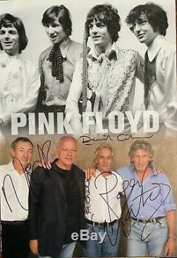 Pink Floyd Genuine Autographed Retro Image Signed At Nick Mason's House 2005