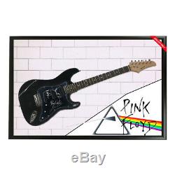 Pink Floyd Hand Signed Framed Full Size Stratocaster Guitar Gilmour Waters Mason