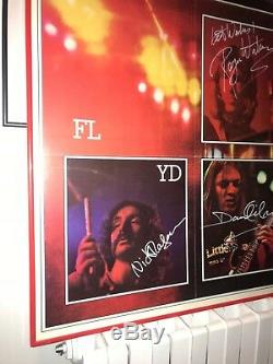 Pink Floyd Live 8 Hand Signed Official Poster + T-shirt + Promo Pass + Ticket