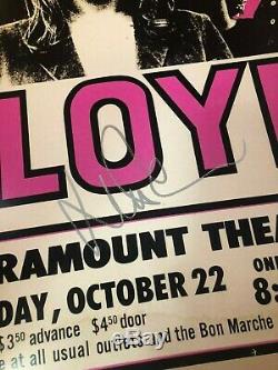Pink Floyd NICK MASON Signed Paramount Theater Poster