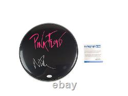 Pink Floyd Nick Mason Autographed Custom Framed Drum Head Drumhead Display ACOA