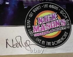 Pink Floyd Nick Mason Saucerful of Secrets Live Signed Auto Poster &Vinyl LP