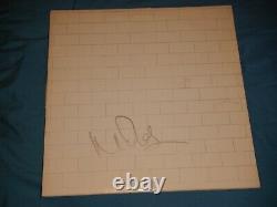 Pink Floyd Nick Mason Signed The Wall Vinyl Album
