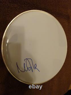 Pink Floyd Nick Mason signed / autographed 12 generic Drumhead with JSA COA