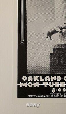 Pink Floyd Original 1977 Concert Poster at Oakland Coliseum (Randy Tuten) Signed