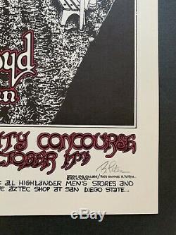 Pink Floyd Original Concert Poster at the San Diego Community Concourse Signed