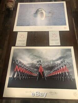 Pink Floyd P/signed & Numbered Lithographs The Wall 19.5 X 26