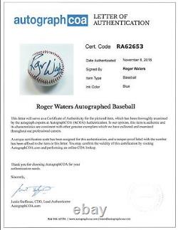 Pink Floyd Roger Waters Autographed Signed Baseball ROMLB ACOA LOA