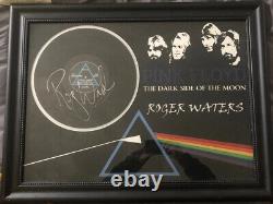 Pink Floyd Roger Waters Autographed Vinyl Record In Glass Frame. With Jsa Cert