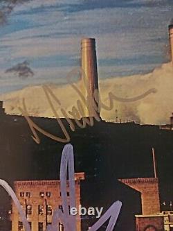 Pink Floyd Roger Waters Nick Mason Signed Autograph Animals LP Album with Proof