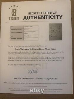 Pink Floyd, Roger Waters, Nick Mason, Signed Autographed The Wall Beckett Letter