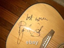 Pink Floyd Roger Waters Signed Autographed Acoustic Guitar With Psa/dna Loa