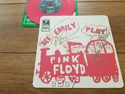 Pink Floyd See Emily Play 7 Rsd Pink Wax Signed Copy By Waters & Mason Mint