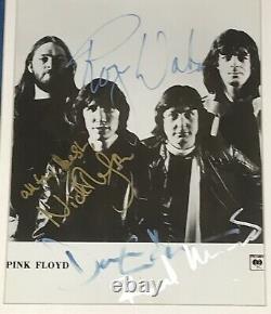 Pink Floyd Signed Autographed 8 x 10 Columbia Records Photograph, PSA/DNA Coa