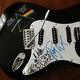 Pink Floyd Signed Guitar Roger Waters Nick Mason Autographed Stratocaster sketch