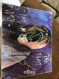 Pink Floyd Signed In-person The Wall Booklet And Large Signed Sheet X 4 Sigs