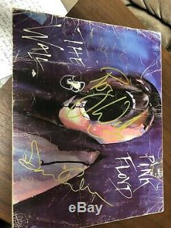 Pink Floyd Signed In-person The Wall Booklet And Large Signed Sheet X 4 Sigs