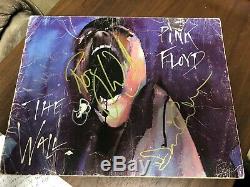 Pink Floyd Signed In-person The Wall Booklet With 3 Sigs And Large Signed Sheet