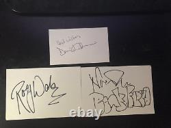 Pink Floyd Signed Index Cards