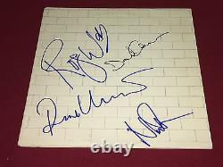 Pink Floyd Signed Lp Autographed The Wall X4 David Gilmour Roger Waters Proof