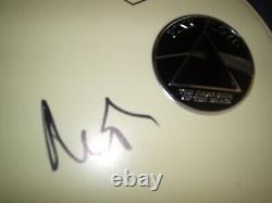 Pink Floyd Signed Nick Mason Drumhead Aquarian With Medallion Hot! 10 Proof