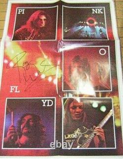 Pink Floyd Signed Poster 1973 Dark Side Of The Moon By Waters & Gilmour