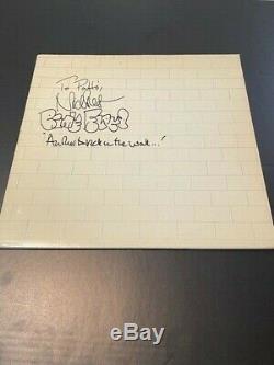 Pink Floyd Signed The Wall by Nick Mason Bubble Letters Another Brick In The