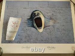 Pink Floyd THE WALL Plate Signed Numbered Litho Print Gerald Scarfe Roger Waters