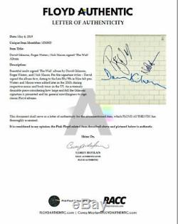Pink Floyd THE WALL Signed David Gilmour, Roger Waters, Mason FA LOA