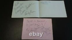 Pink Floyd, The Eagles Autographs Signed Book Pages Uk Circa 1975. Epperson