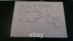 Pink Floyd, The Eagles Autographs Signed Book Pages Uk Circa 1975. Epperson