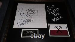 Pink Floyd The Wall Album Signed Roger Waters & auto Nick Mason Display FULL PSA