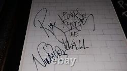 Pink Floyd The Wall Album Signed Roger Waters & auto Nick Mason Display FULL PSA