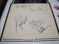 Pink Floyd The Wall Lp Signed By All Four Members Gold Stamped C. O. A. Rock Etc