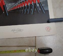 Pink Floyd -The Wall Marching Hammer- Roger Waters Plate Signed Lithograph